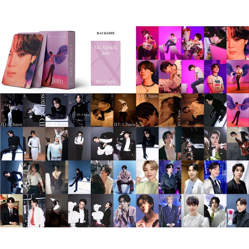 55Pcs/Box Kpop BT21 Postcards JIMIN JIN V JUNGKOOK New Album Proof LOMO Photocards For Fans Collections