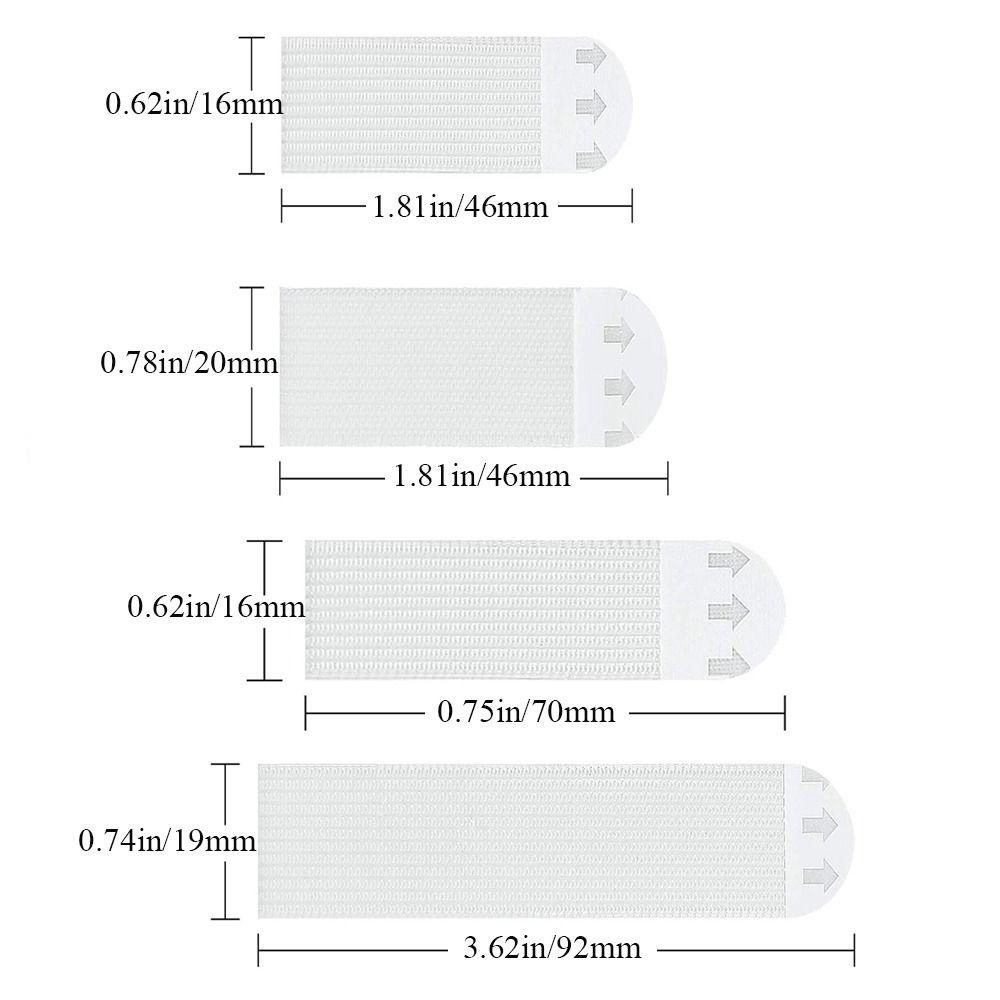 Lanfy Frame Strip Putih Removable Bebas Kerusakan DIY Non mark Sticky Hook