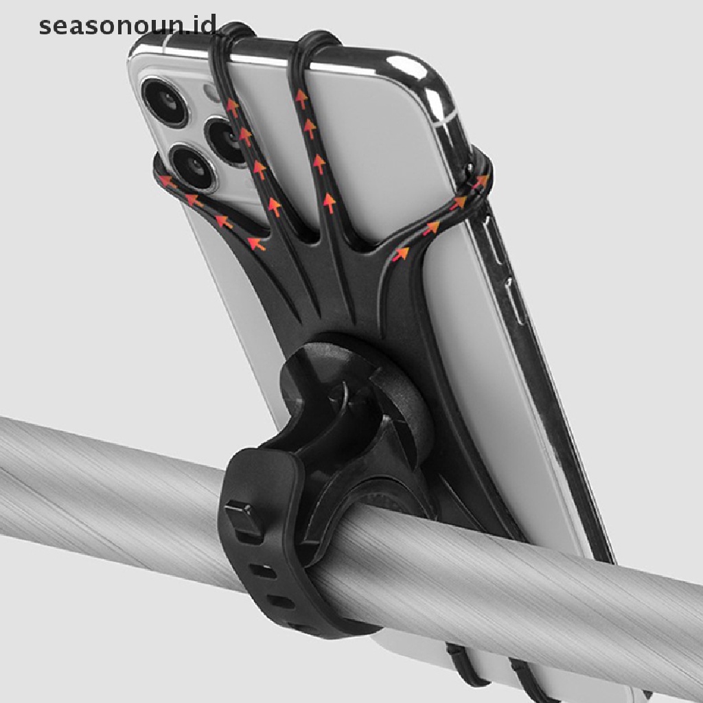 XIAOMI IPHONE Seasonoun 360dudukan Telepon Sepeda Silikon Yang Dapat Diputar Balance Mobil Motor Stand GPS Dukungan Untuk Iphone11 Xiaomi110 Huawei P40.