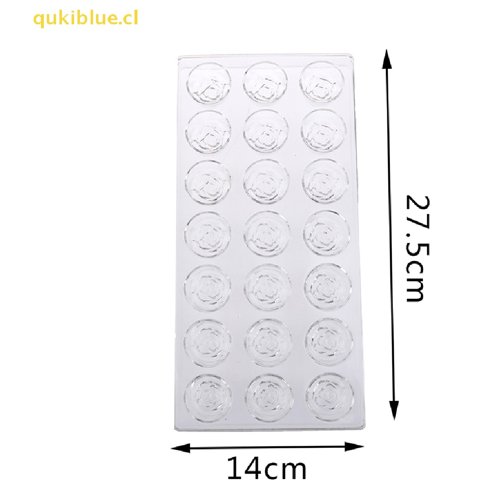 Qukiblue Cetakan Permen Coklat Batangan 3D Tray Bentuk Plastik Bunga Baking Pastry Tools cl