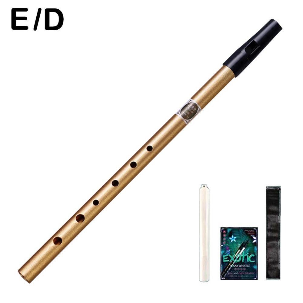 Agustina Peluit Suling Pemula Triditional Crisp Sound C/D Kunci Alat Musik Irish Whistle Tin Penny Whistle