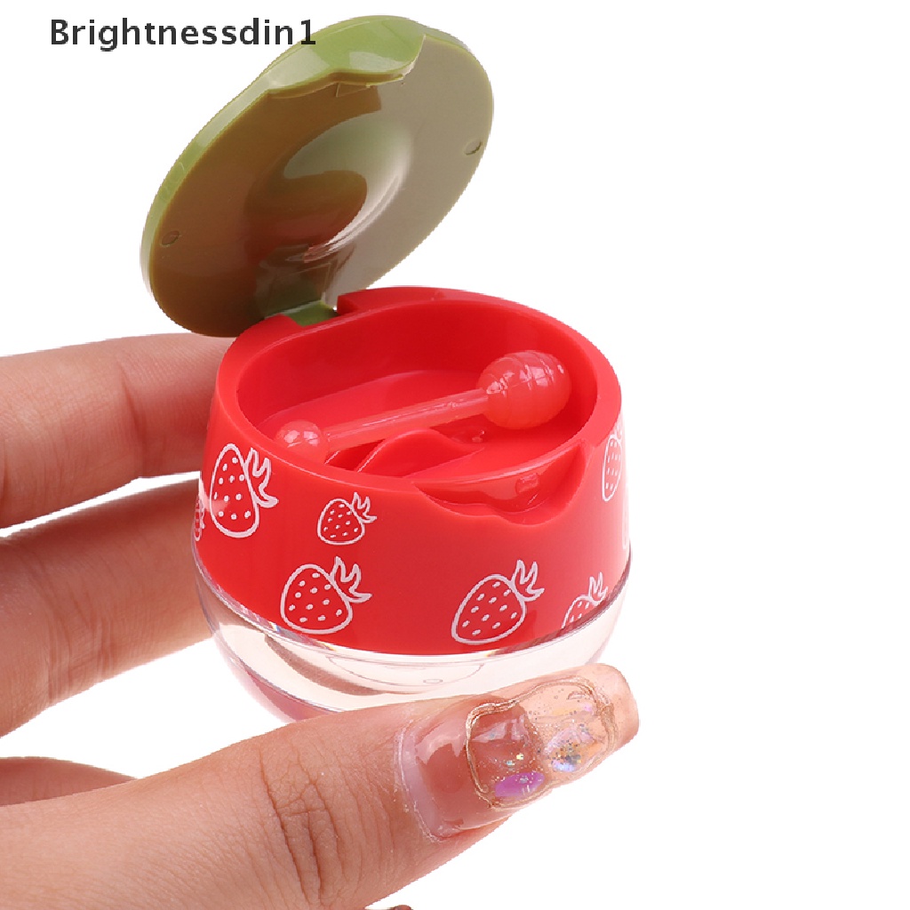 [Brightnessdin1] 1pc Toples Film Bibir Transparan Mini Portable Kotak Makan Siang Botol Bumbu Plastik Butik