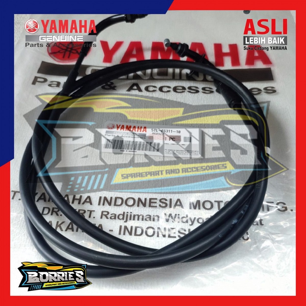 THROTTLE TALI KABEL GAS MIO SPORTY SMILE ORIGINAL ORI YAMAHA 5tl-f6311-10