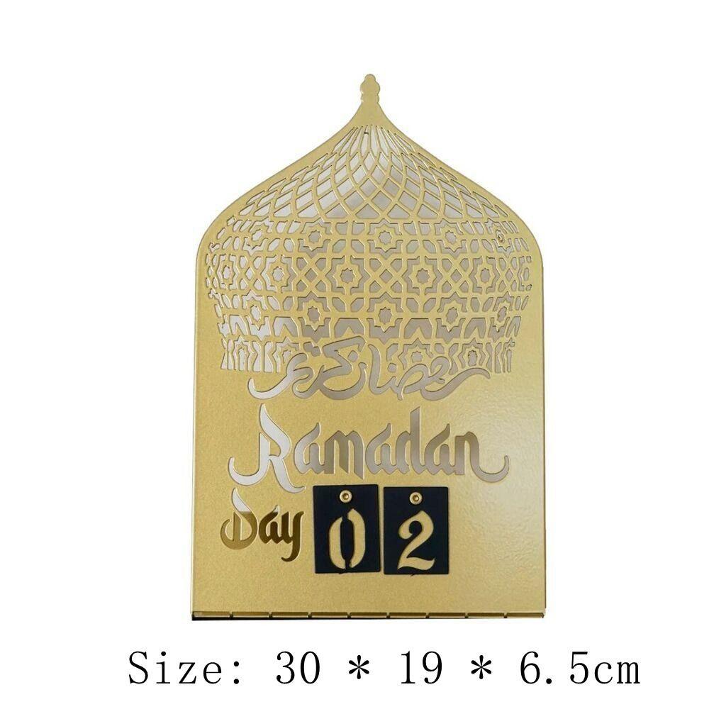 Suyo Eid Mubarak Countdown Calendar Festival Countdown Desktop Ornament Festival Decoration Dekorasi Meja Rumah