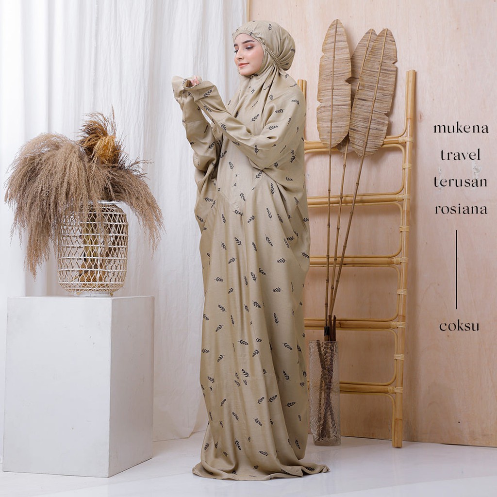 [Ready] Mukena Premium Mukena Dewasa Travelling Terusan Rosiana √ G43 / Mukena Dewasa Katun Prada Mi