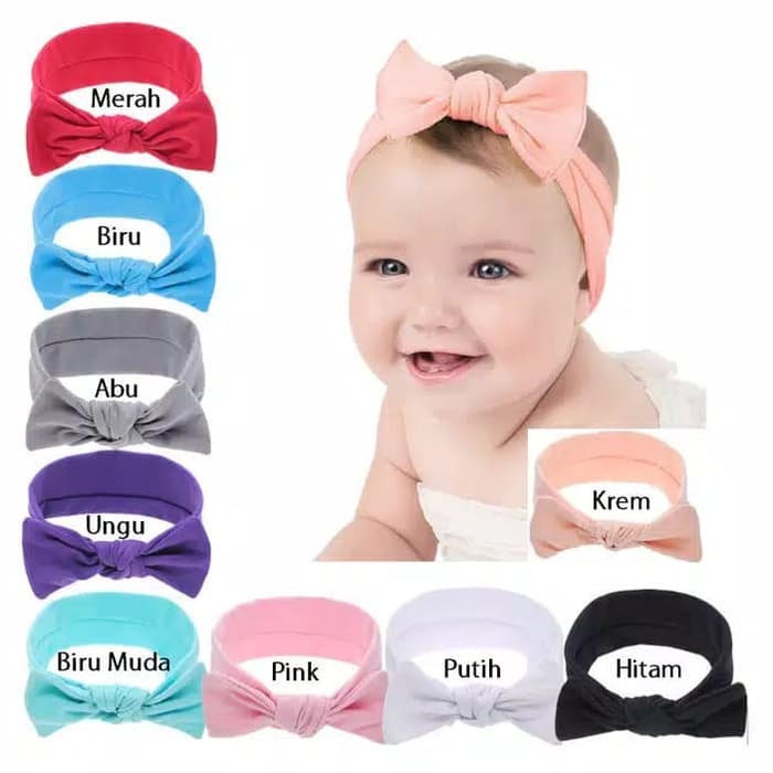 GOS -A408- Bando Pita / Aksesoris Rambut Bando Pita Bayi Balita