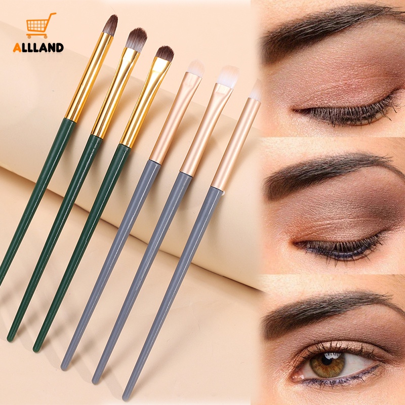 3pcs/set Eyeshadow Brushes/Berbentuk Kipas Kecil Eye Liner Rebahan Ulat Sutra Blending Makeup Brush/Profesional Eye Smudge Brush Alat Kecantikan