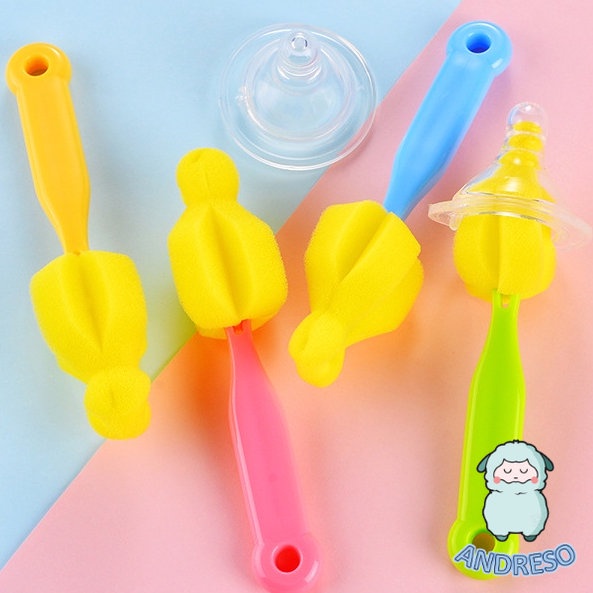 Sikat Spons Pembersih Dot Bayi Pembersih Dot Susu Bayi Sponge Cuci Dot Sikat Dot Empeng