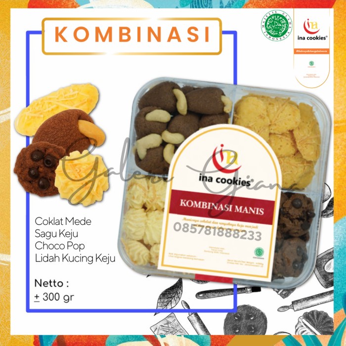 

✨NEW✨ -Parsel Lebaran - Kue Kering Ina Cookies Sagu Keju Reguler Terlaris- 1.1.23