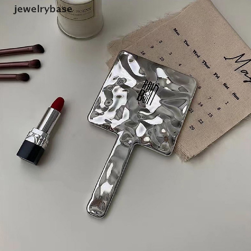 [jewelrybase] 1pc 2022cermin Makeup Genggam Retro Portable Cermin Kecantikan Rumah Alat Kecantikan Butik