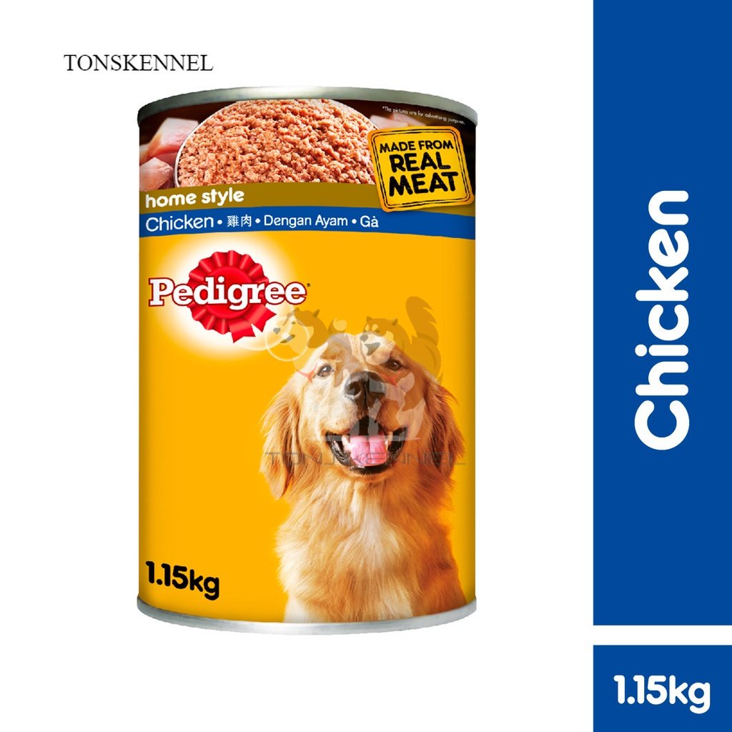 PEDIGREE Kaleng 1.15KG Makanan Anjing Basah 1.15 Kg Adult Dog Food Beef Chicken Wet