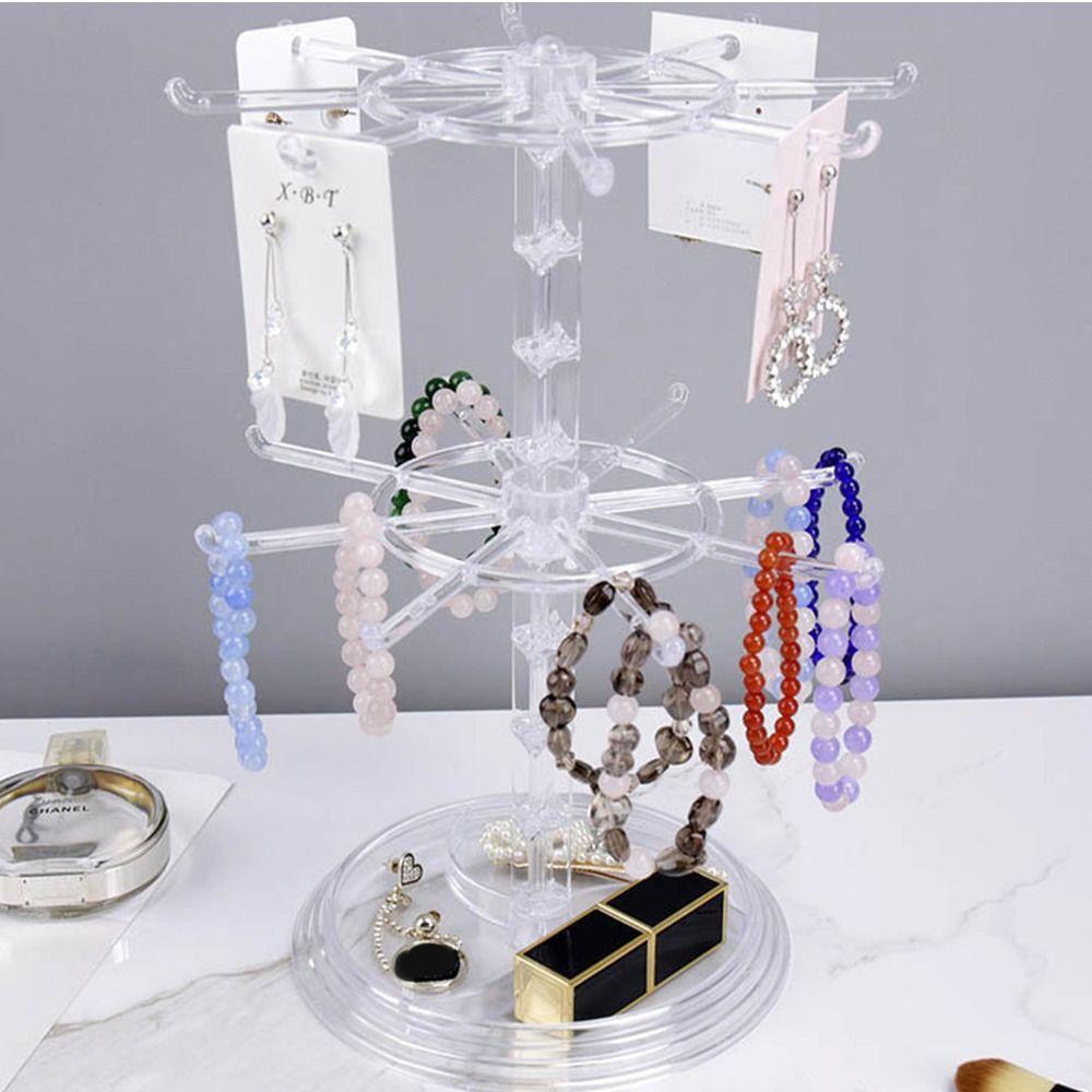 QUINTON Display Perhiasan Stand Minoritas Gadis Kalung Display Stand Rambut Rak Cincin Organizer Tempat Gelang Display Perhiasan