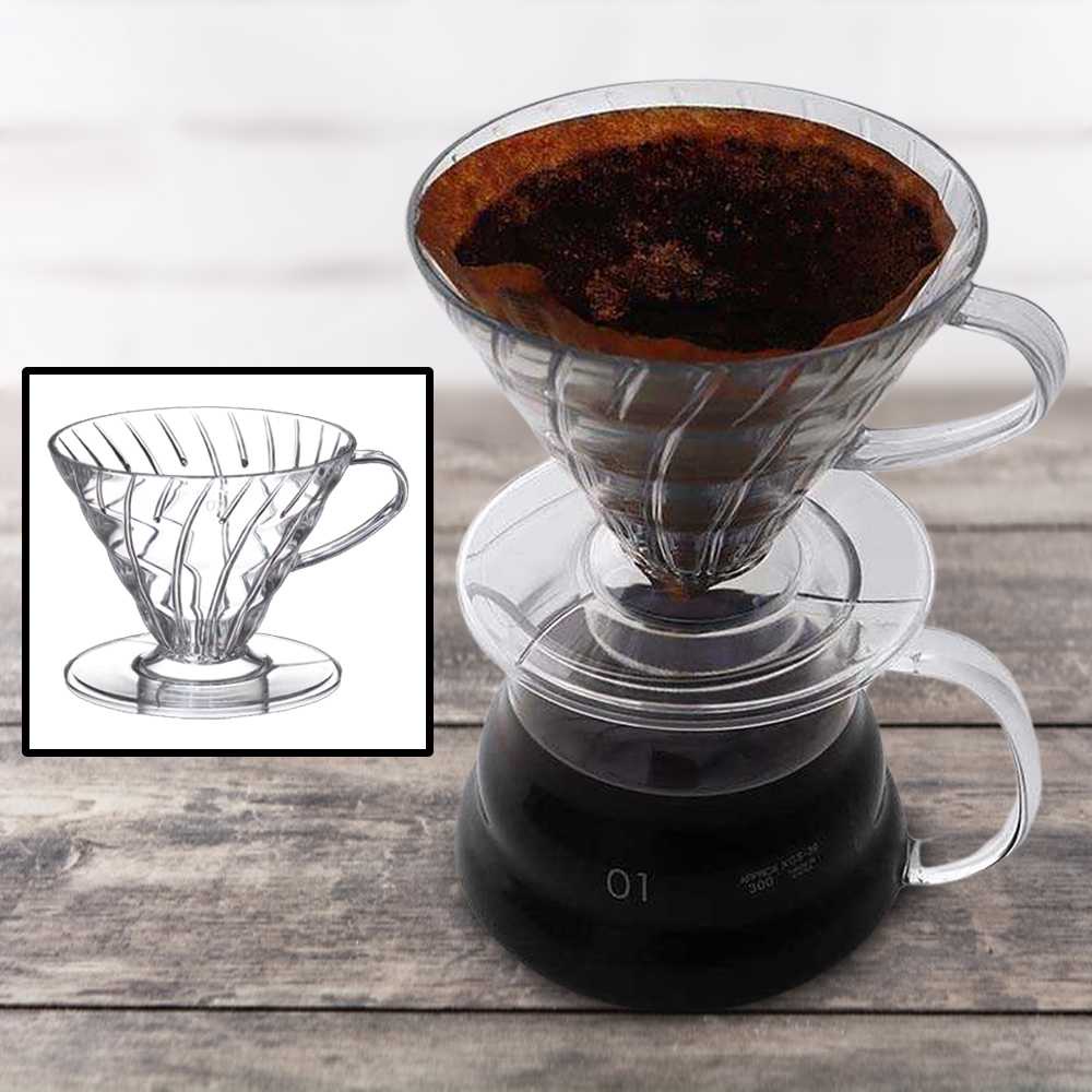 (BISA COD) FTIHSHP Baristar Filter Penyaring Kopi V60 Cone Coffee Dripper Filter - SE105