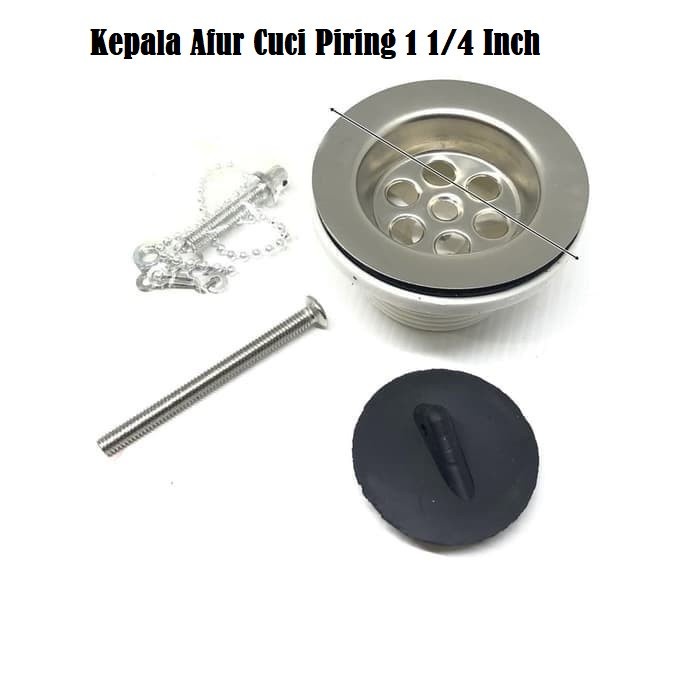 Saringan Bak Cuci Piring / Kepala Afur Cuci Piring Poly 1 1/4 Inch