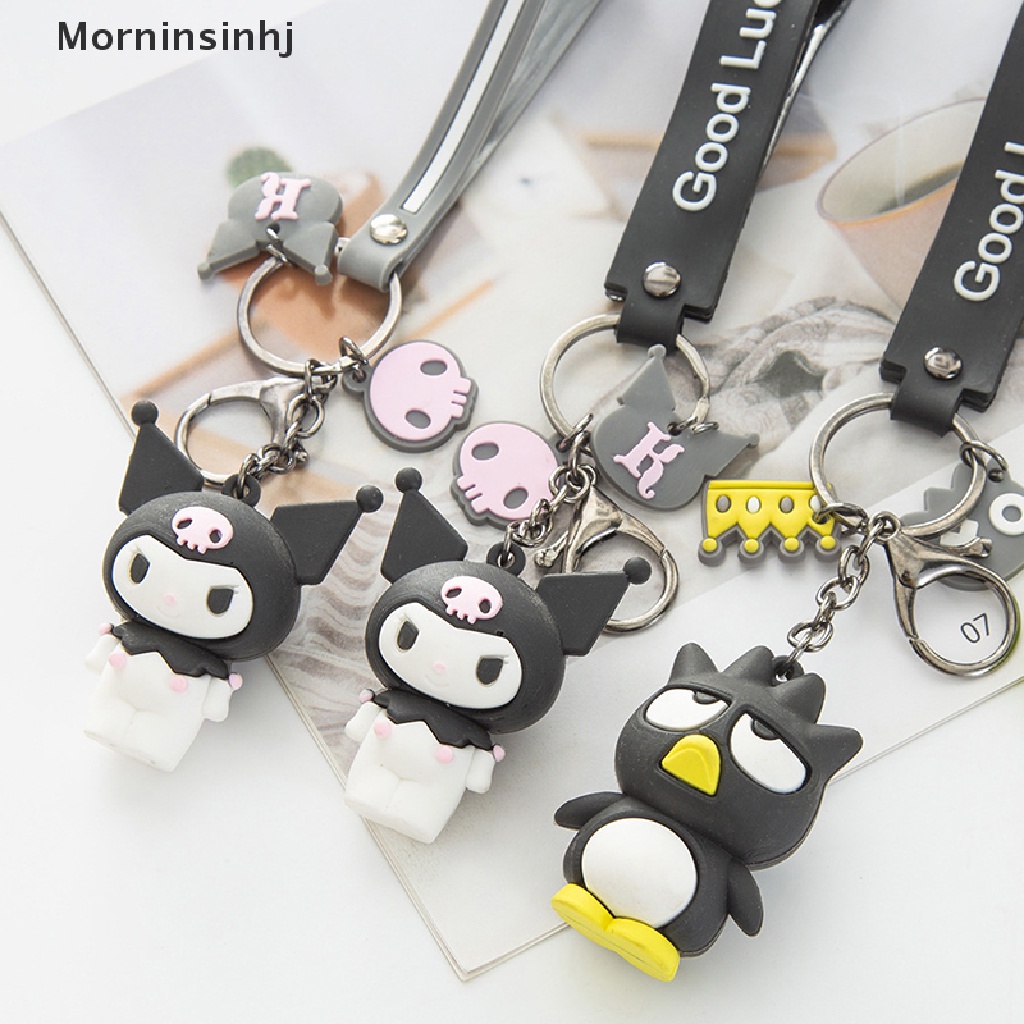 Mornin Lucu Kartun Sanrio Kuromi Mymelody Pendant Keychain Holder Gantungan Kunci Gantungan Kunci Mobil Tas Handphone Gantung Perhiasan Hadiah Anak id