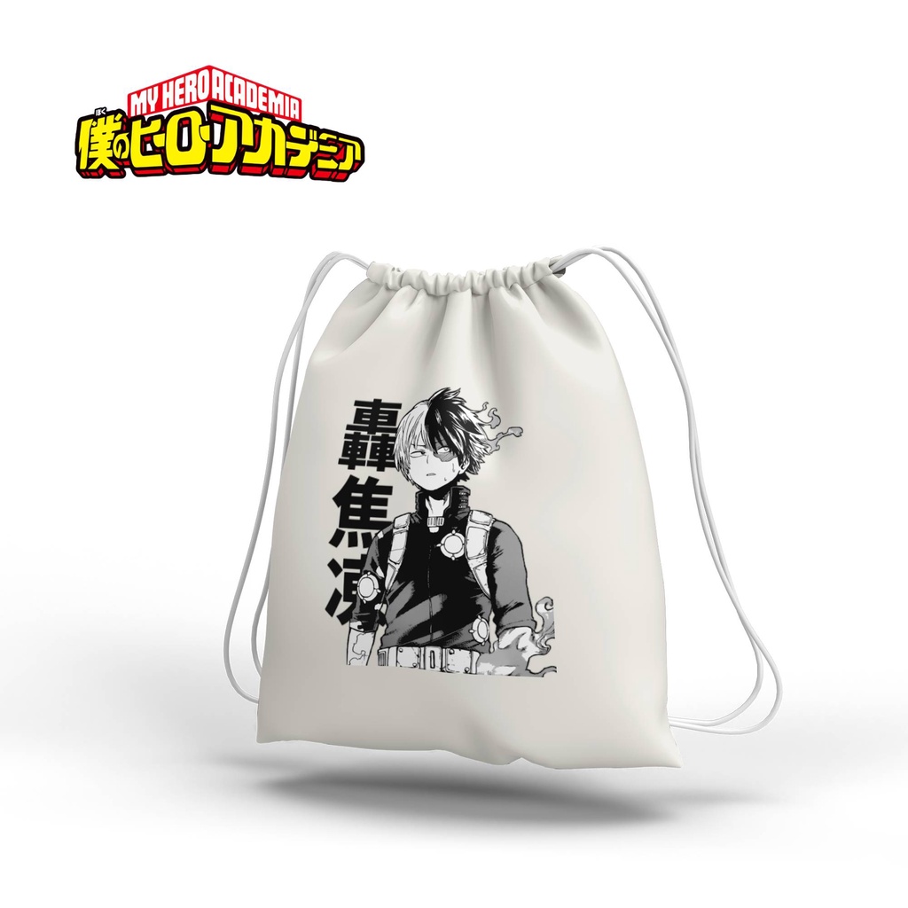 Stringbag Anime Boku no hero midoriya bakugo todoroki my hero academia tas serut canvas termurah