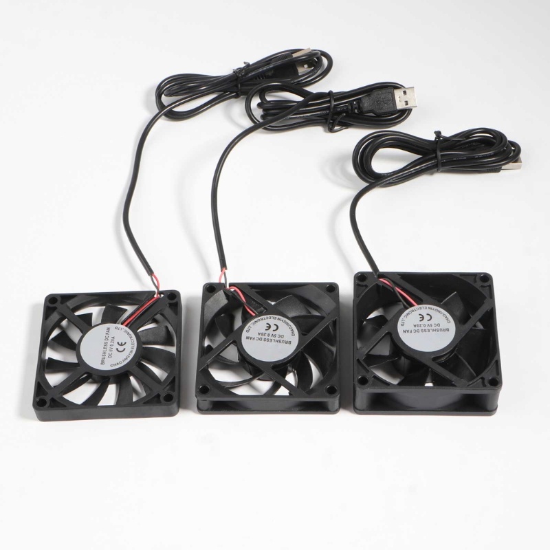 Zzz 1Pack 70mm DC5V USB Brushless Cooling Fan Kipas Bearing Ganda7025 7015 7010