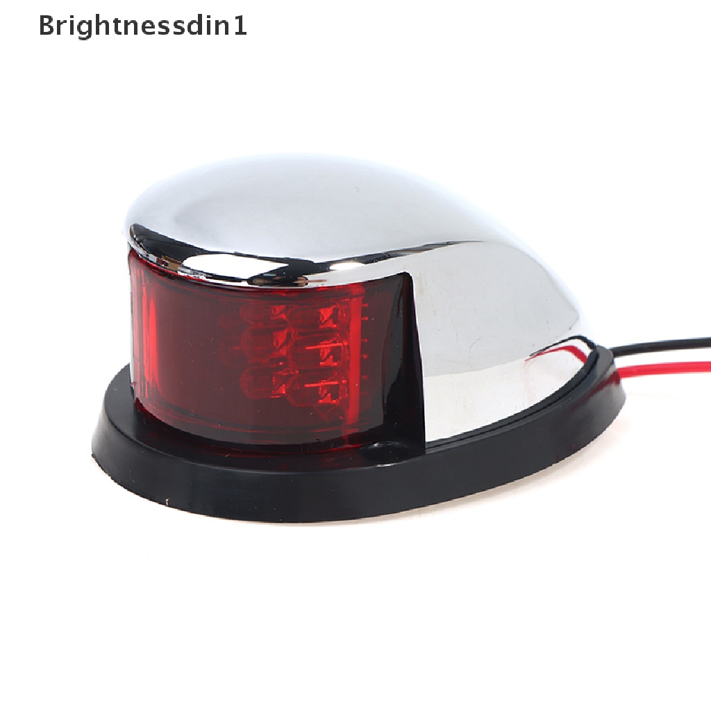 [Brightnessdin1] Lampu Perahu Merah &amp; Hijau 12V LED Busur Lampu Navigasi Lampu Sinyal Pelayaran Butik