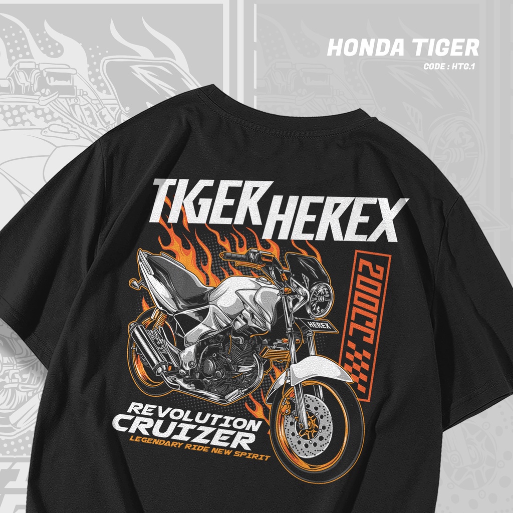 Tshirt kaos Otomotif Honda Tiger Revo Herex
