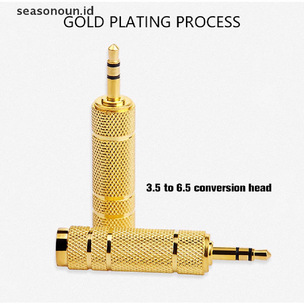 Seasonoun 3.5 Ke 6.5 Konversi Head Plug Konverter Piano Elektrik Adaptor Audio Stereo Jack Converter Mikrofon Kabel Audio Adaptor Male To Female.