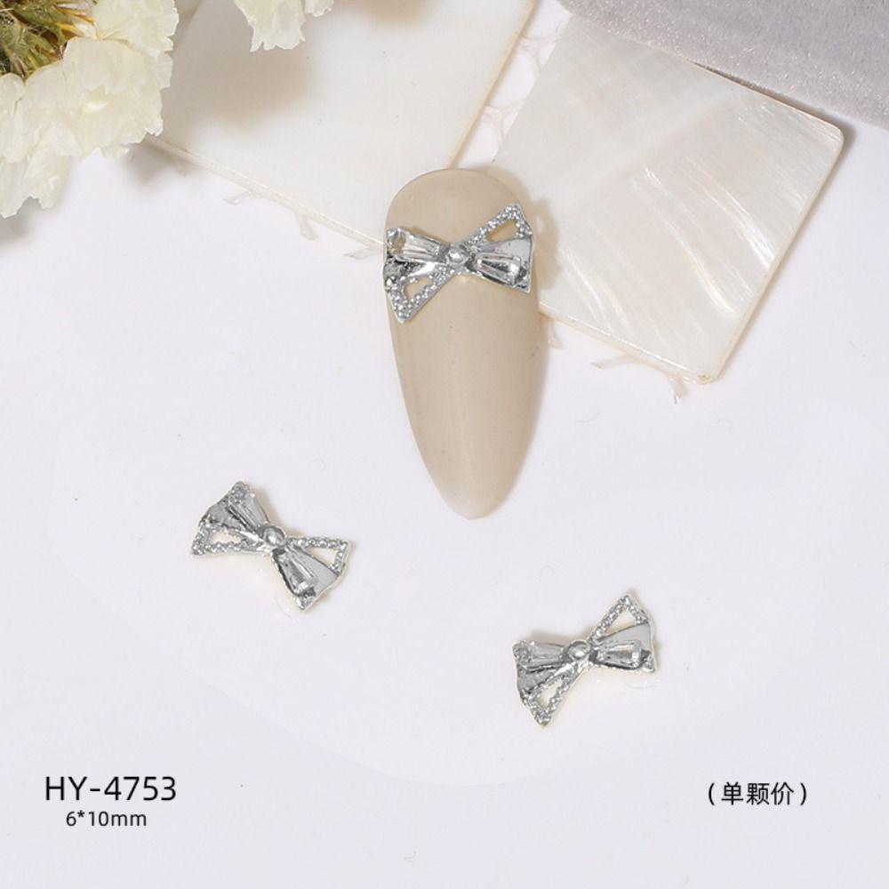 Mxbeauty Pesona Kuku 3D Mewah Alloy Zirkon Nail Art Dekorasi