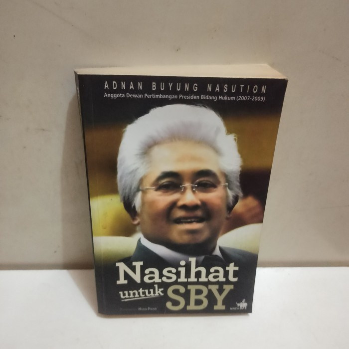 original nasehat untuk SBY Adnan Buyung Nasution