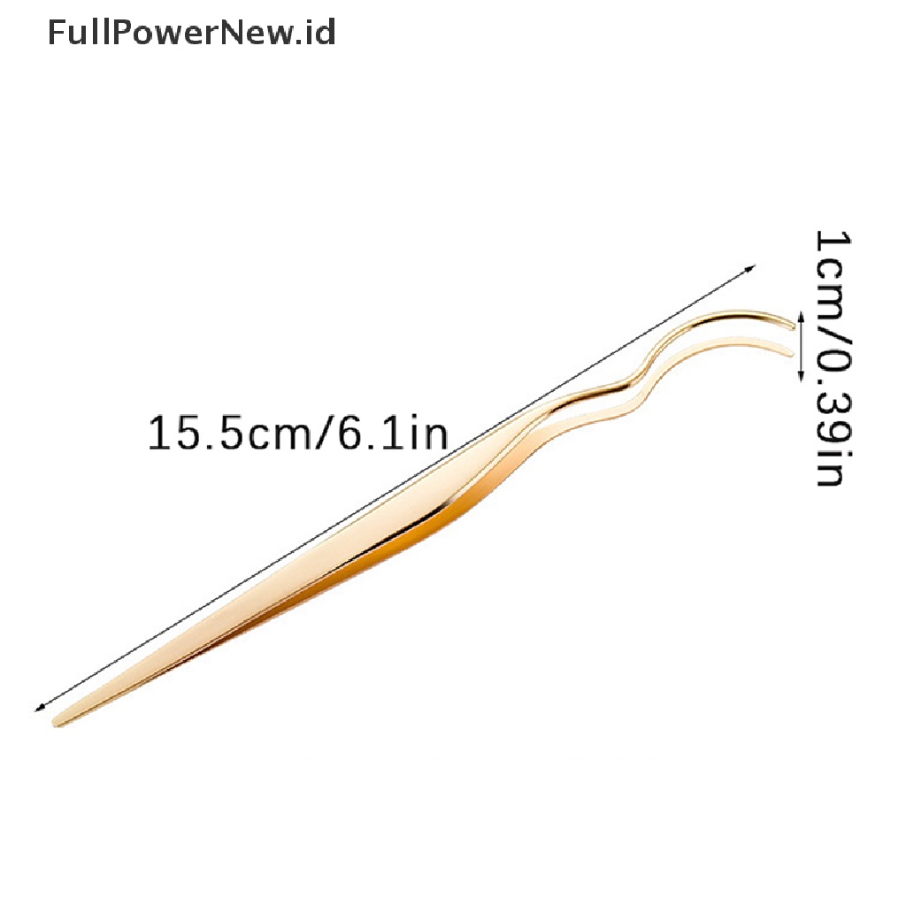 Power Klip Bulu Mata Palsu Pinset Bulu Mata Aplikator Alat Bantu Bulu Mata Forcep Tools ID