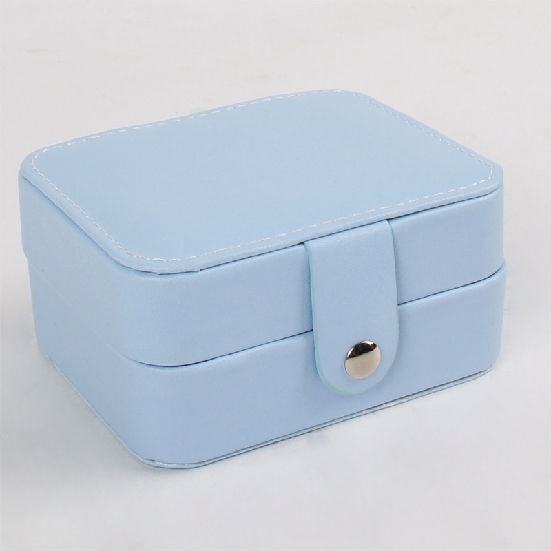 1pc PU Leather Portable Jewelry Box Travel Organizer Gadis Portabel Kecil Stud Anting Kalung Gelang Cincin Kotak Perhiasan