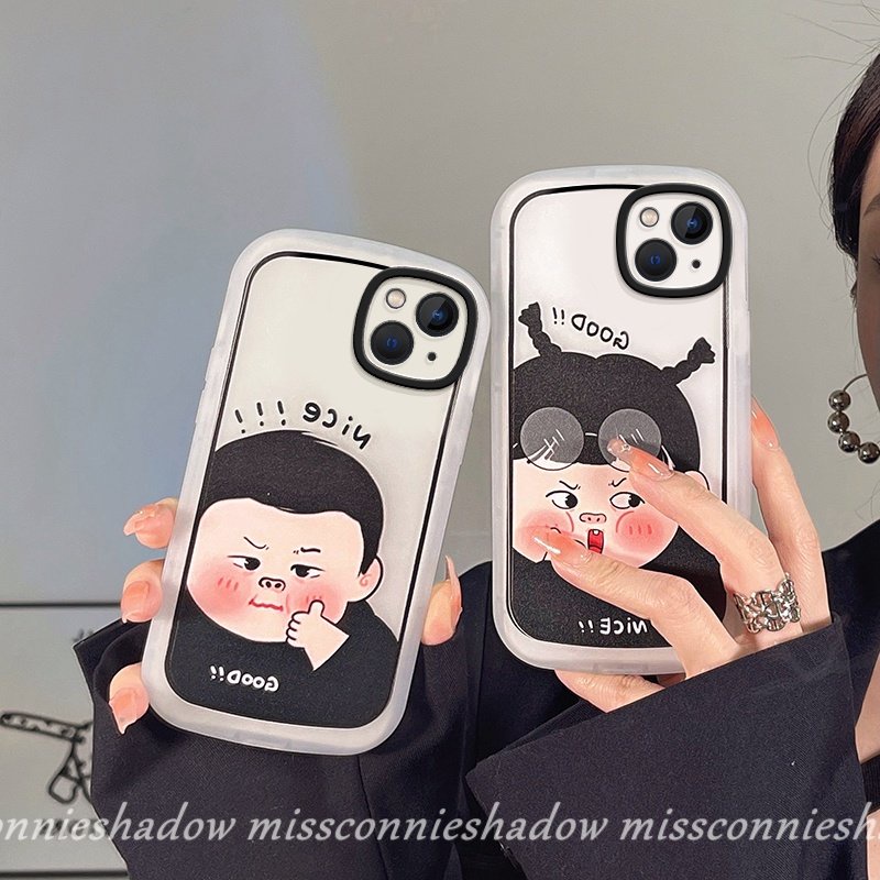 Pasangan Kartun Lucu Anak Laki-Laki Dan Perempuan Case Untuk Infinix Smart6 5panas11 9 10 Bermain Panas 10s 10T 11s Panas10 Lite Note8 Smile Cinta Hati Papan Catur Soft Case Tpu Cover