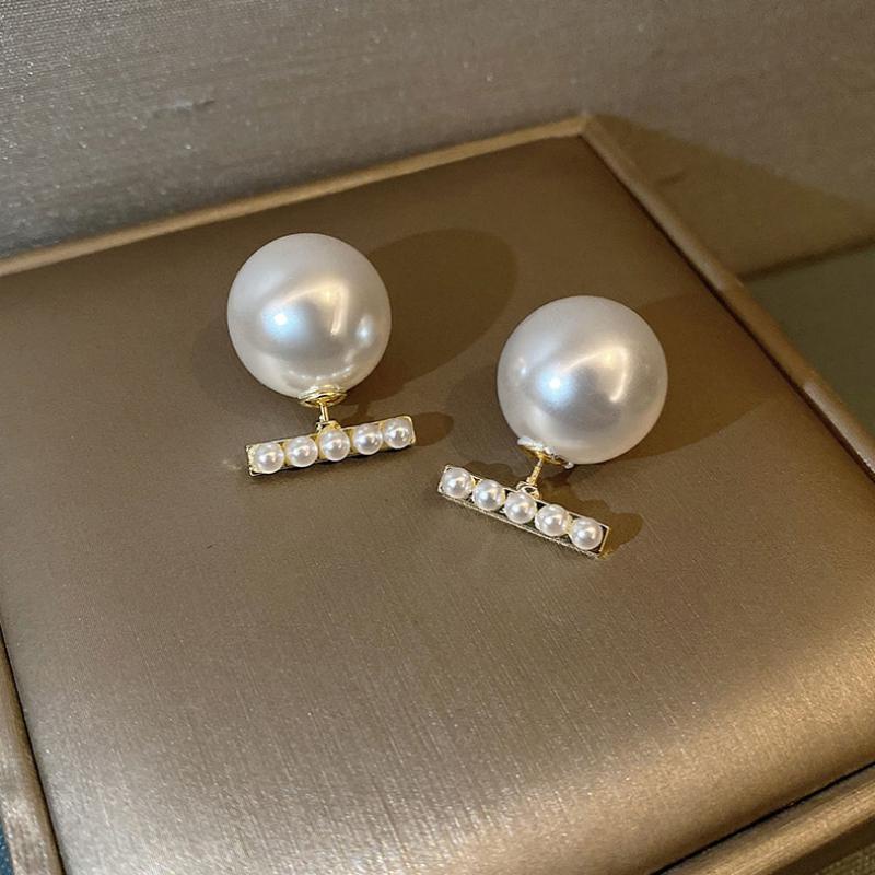 Anting Mutiara Besar Dapat Dilepas Untuk Wanita Aksesoris Korea