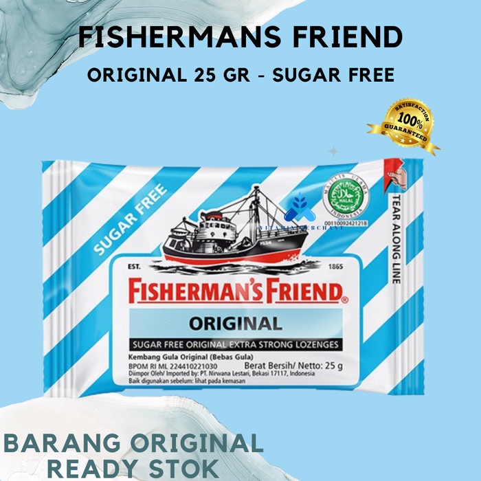 

FISHERMENS FRIEND SUGAR FREE BIRU PUTIH 25 GR - PERMEN