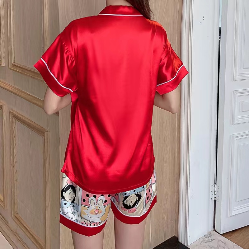 2023 BARU BARU Jepang KIMONO LACE LUCU Cute Versatile Short -Leeved Home Service