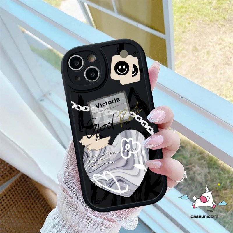 Csing Lembut TPU Cover Infinix Hot 9 11 10 Play 10s 10T 11s Hot 10 Lite Note 8 Smart 5 6 Comme des Garcons Ins Graffiti Cinta Hati Trendi Merek Label Shockproof Ponsel Pasangan Case