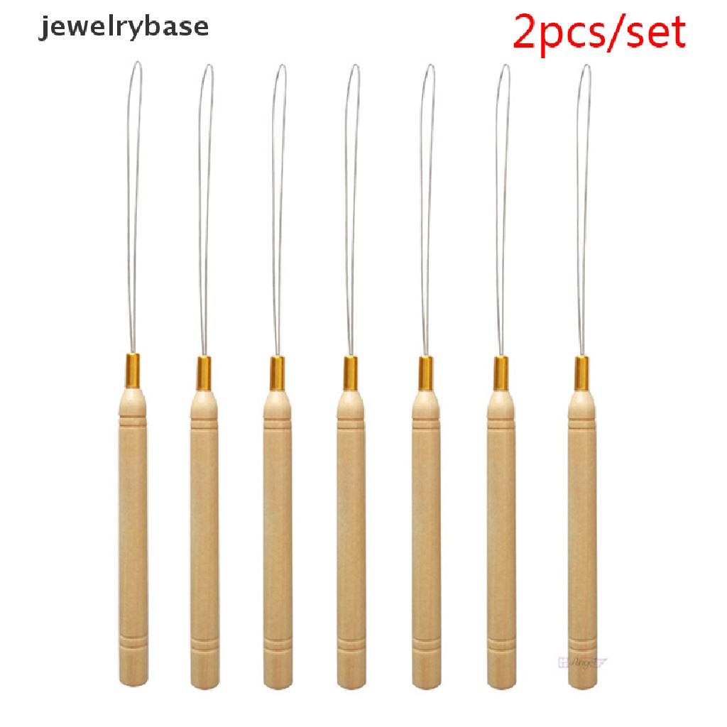 [jewelrybase] 2pcs Micro Ring Loop Tool Threader Menarik Untuk Alat Ekstensi Rambut Manusia Butik