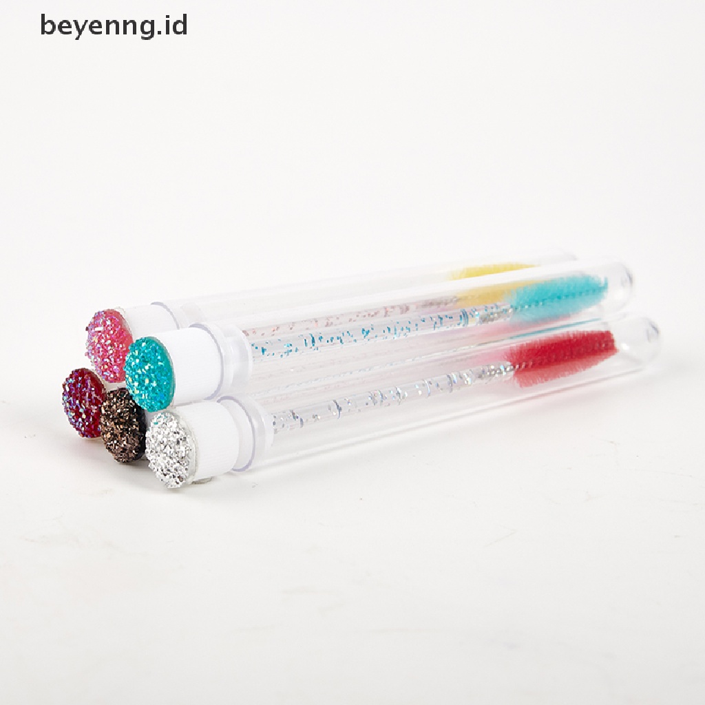 Beyen Sikat Alis Berlian Tabung Reusable Crystal Eyelash brush replaceable dust-proof ID