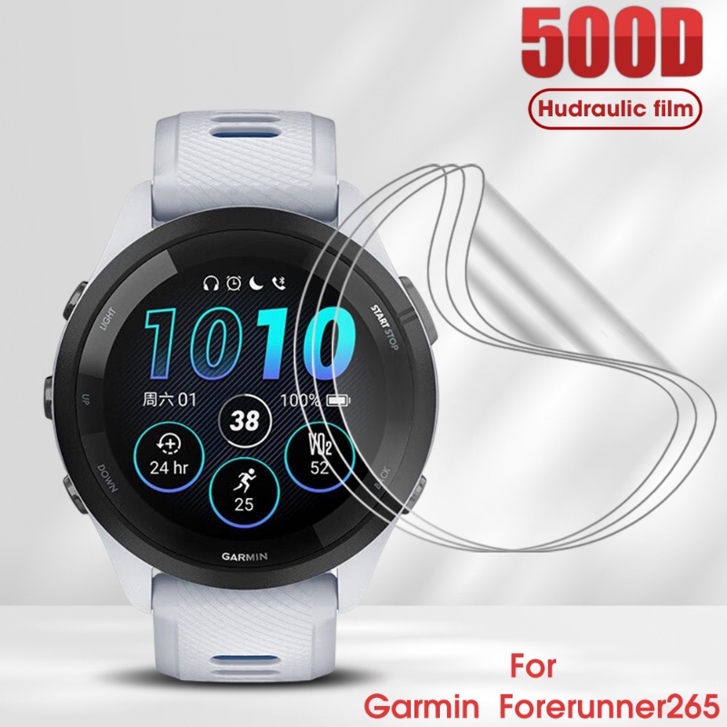 Berkualitas Tinggi Mudah Dipasang Mudah-Penghapusan TPU Watch Screen Protector Tahan Ledakan Ultra-clear Sangat Indah Hidrasi Film Untuk Garmin Forerunner265