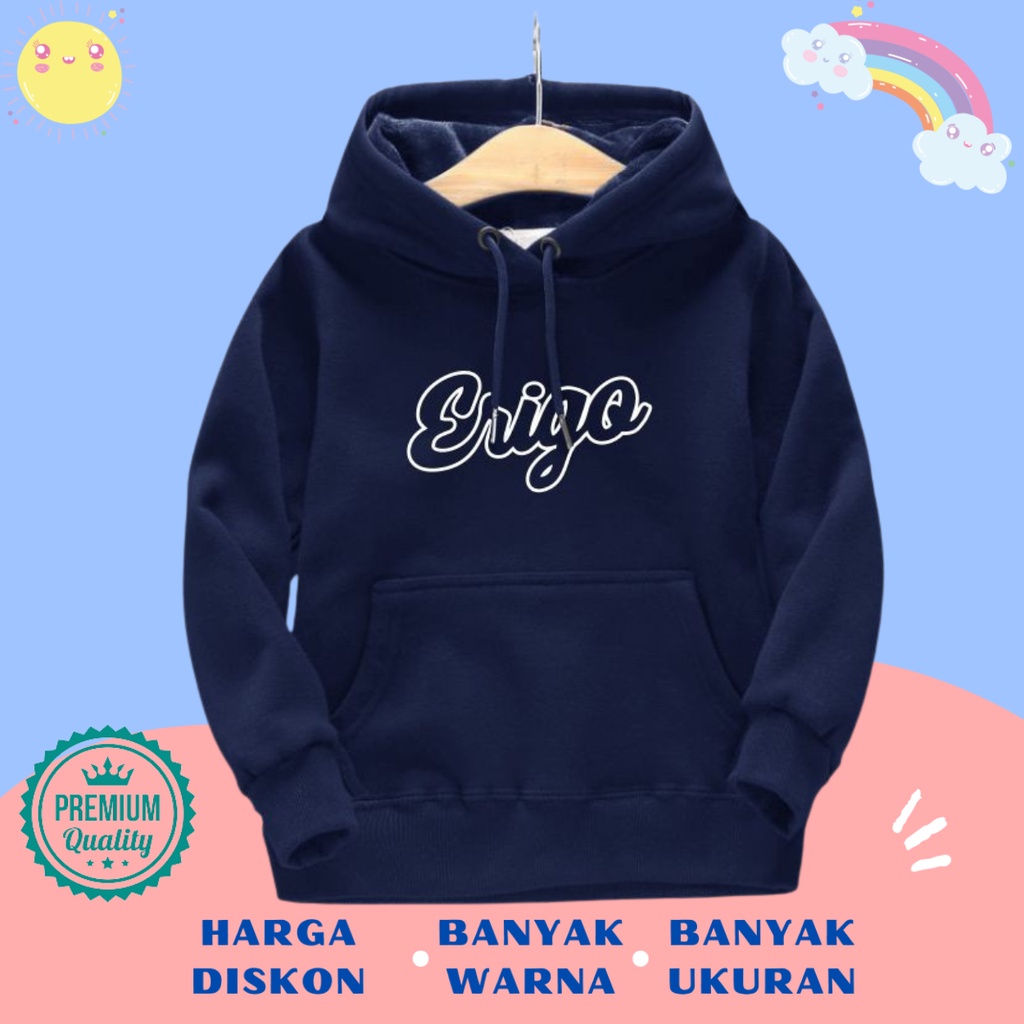 Jaket Sweater Anak Laki Laki Perempuan Cewek Cowok Couple Kembar Model Erigo Keren Umur 3 4 5 6 7 8 