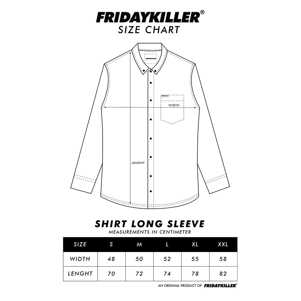 KEMEJA LENGAN PANJANG FRIDAY KILLER | ZYRA DARK GREY LS