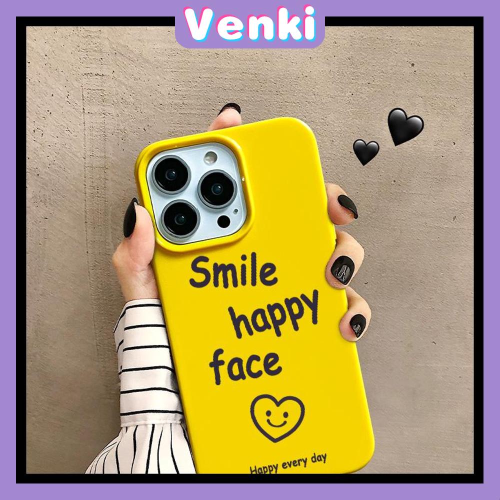 iPhone Case Soft TPU Glossy Yellow Khaki Candy Case Smile Happy Face Camera Protection Shockproof For iPhone 14 13 12 11 Pro Max 7 8 Plus X XR