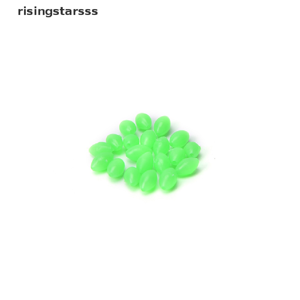 Rsid Span-new 100X Glow Beads Rigs Membuat Manik-Manik Memancing Bercahaya Lembut Berbentuk Oval 5mm /8mm /10mm Jelly