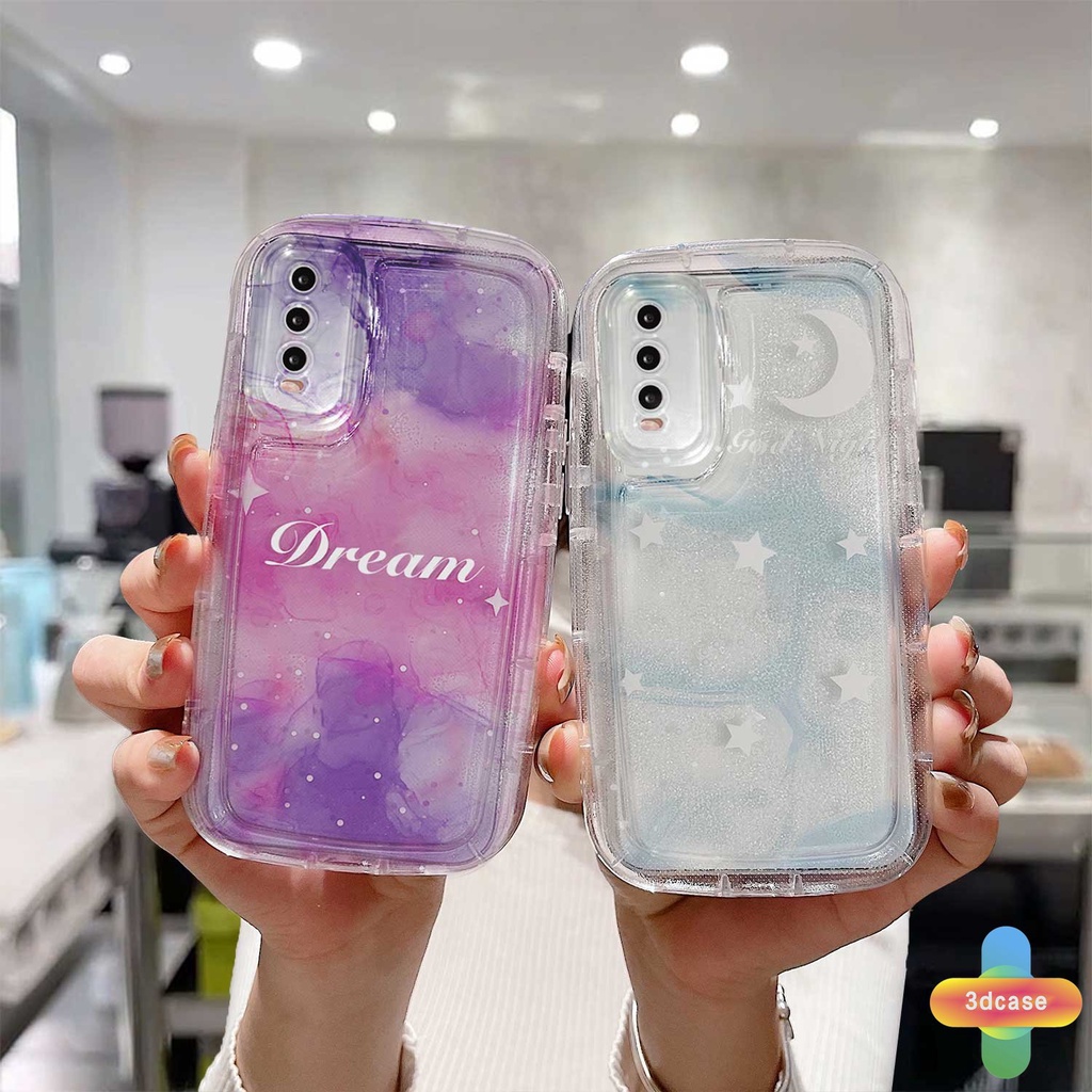 Case VIVO Y35 Y21A Y21T Y12S Y02 Y12 Y22 Y22S Y20 Y16 Y15S Y15C Y91C Y21 2021 Y30 Y21S Y20S Y12i Y3S Y33T Y21E Y21G Y15A Y01 Y01A Y91 Y30i Y93 Y95 Y15 Y17 Y50 Y53S Y51 2020 Y51A Y10 Y33S Y1S Y11 Fantasy Starry Sky Stars Moon Airbag Pasangan Soft Tpu Case