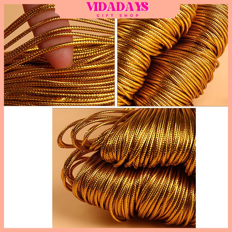 

VIDADAYS Tali 10m Souvenir Emas /Tali Rami Packaging Hampers