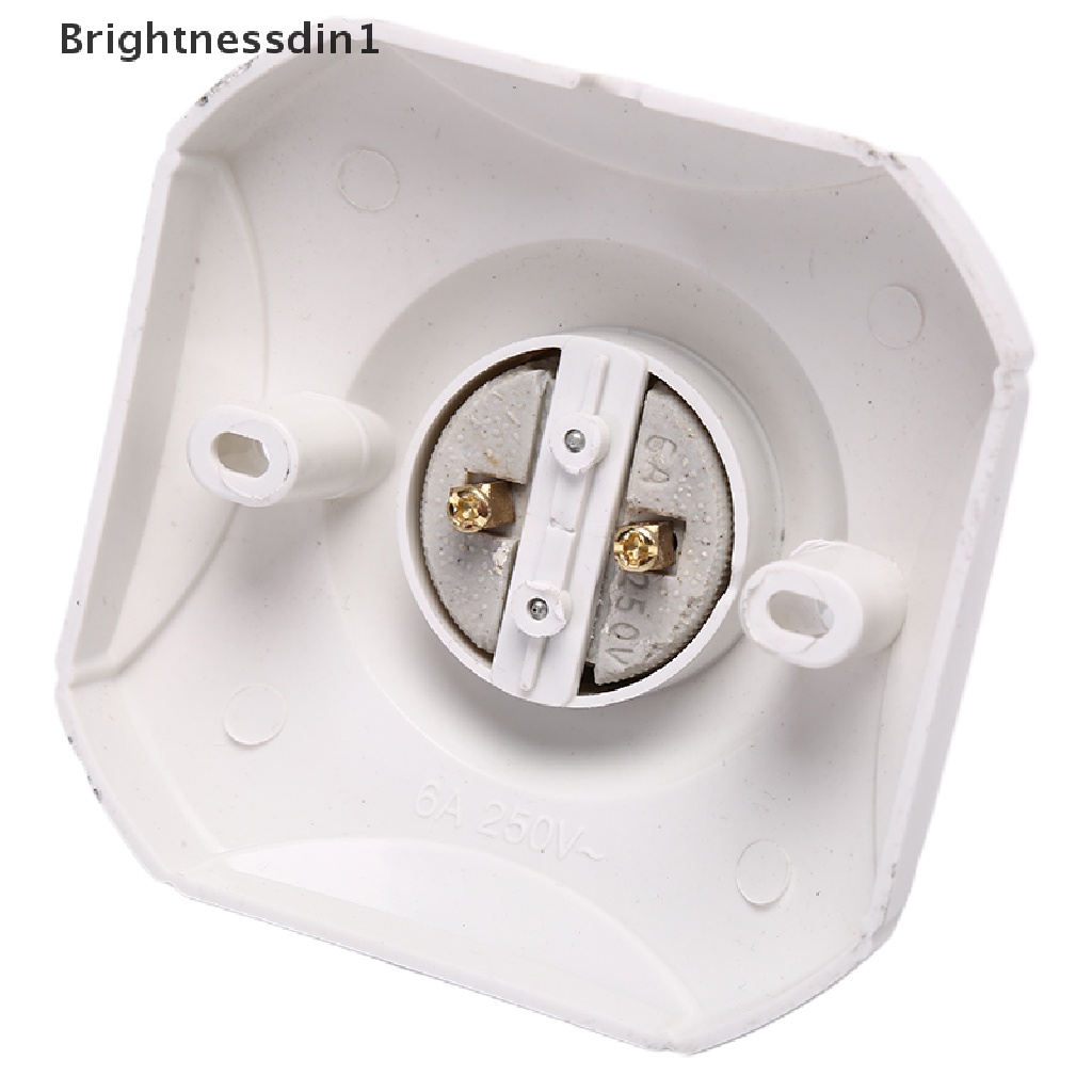 [Brightnessdin1] E27 Lamp Holder E27 Dudukan Bohlam Soket Lampu Keramik Lamp Bulb Socket Alas Lampu Butik