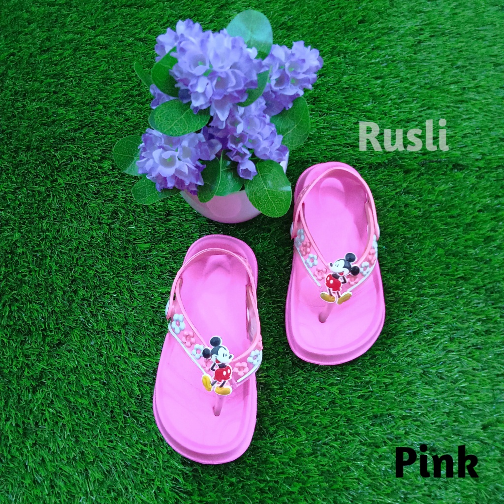 (COD) Sandal Jepit Karet Bayi Anak Motif Mickey Shevano 149