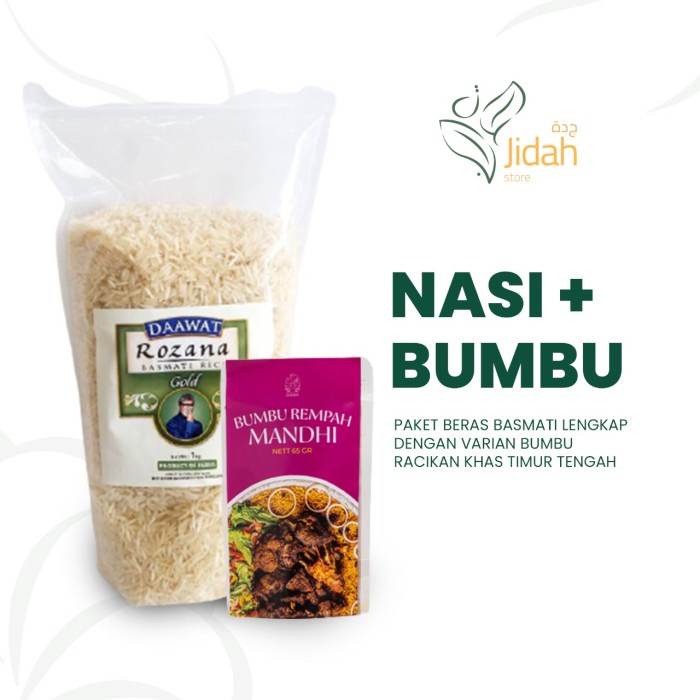 

[Cod] Beras basmati dan bumbu biryani 1kg nasi briyani instan paket basmati - mandhi