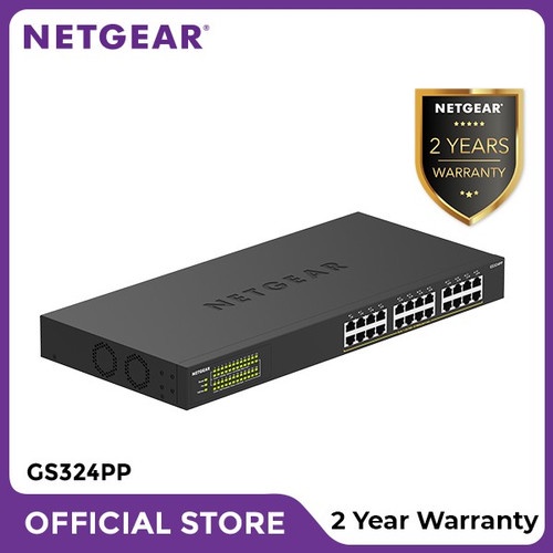 Netgear GS324PP 24 Port Gigabit Unmanaged High Power PoE + Switch M