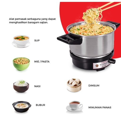 MASPION MEC 2750 Multi Cooker Alat Masak Serbaguna Panci Elektrik