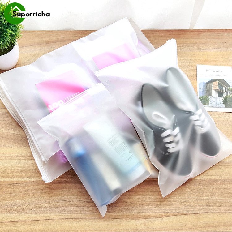 Hot Sale/Kantong Plastik Zip Lock Portable/Tas Travel Zipper Seal Anti Air/Slide Seal Packing Pouch Cloth Underwear Bra Kaos Kaki Kemasan Penyimpanan