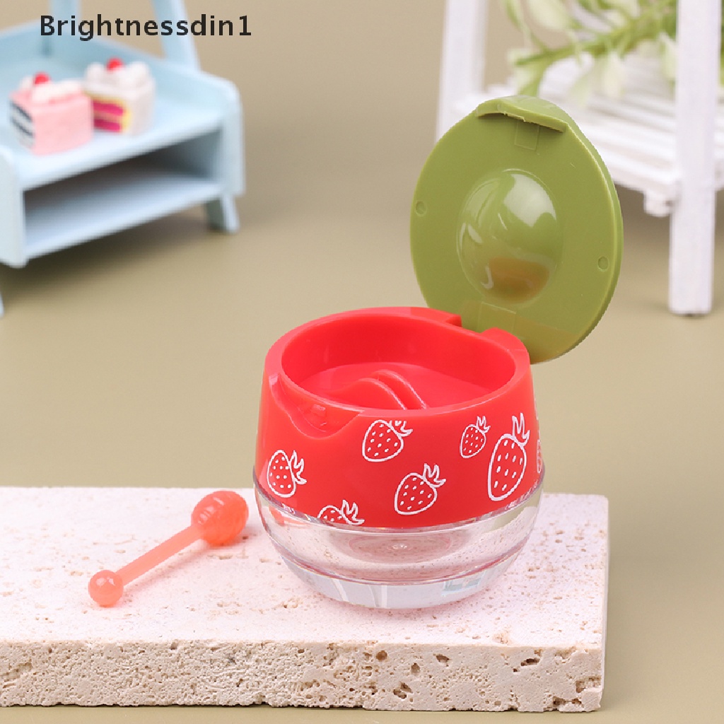 [Brightnessdin1] 1pc Toples Film Bibir Transparan Mini Portable Kotak Makan Siang Botol Bumbu Plastik Butik