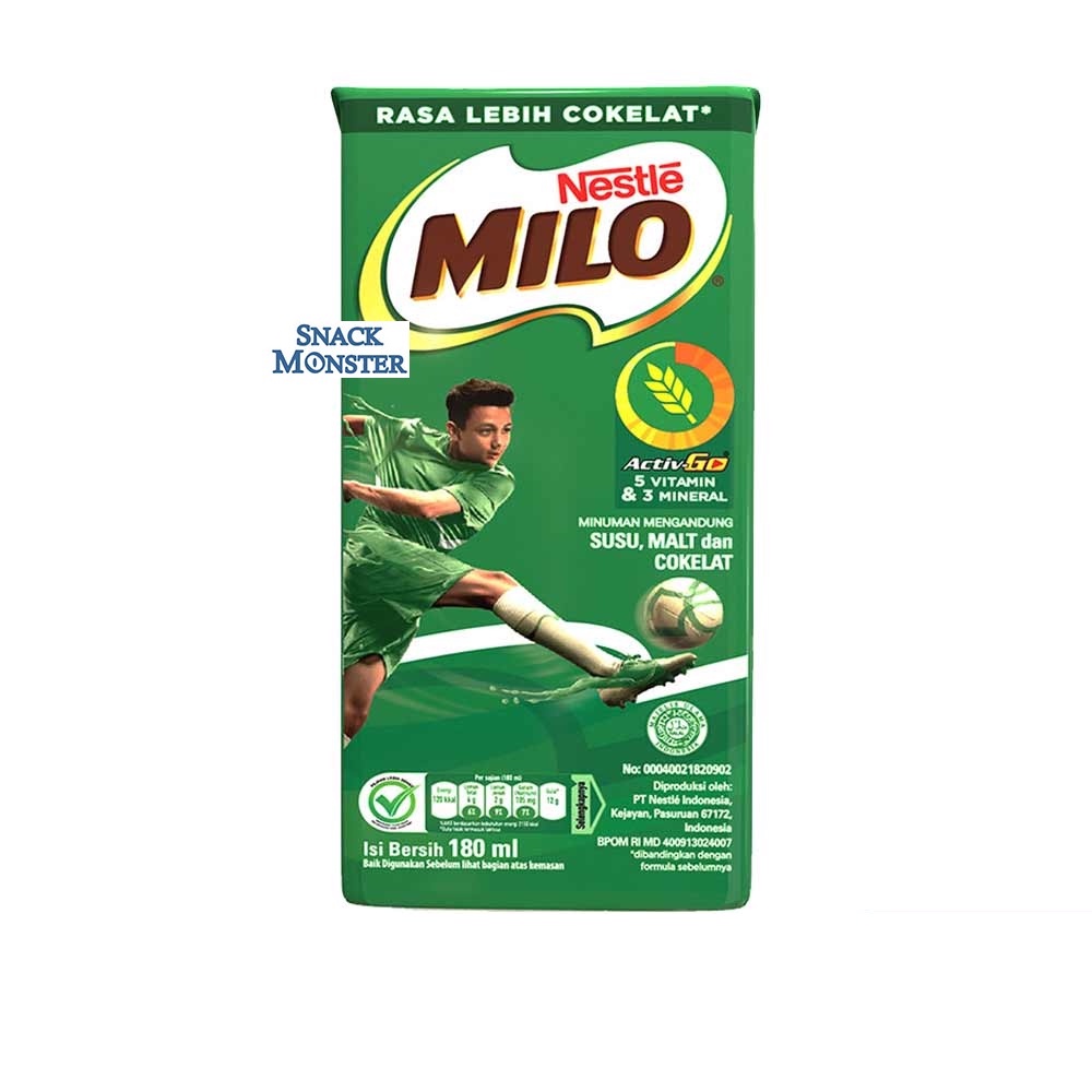 

Susu UHT Milo Active Go Kemasan Kotak - Netto 180 ml